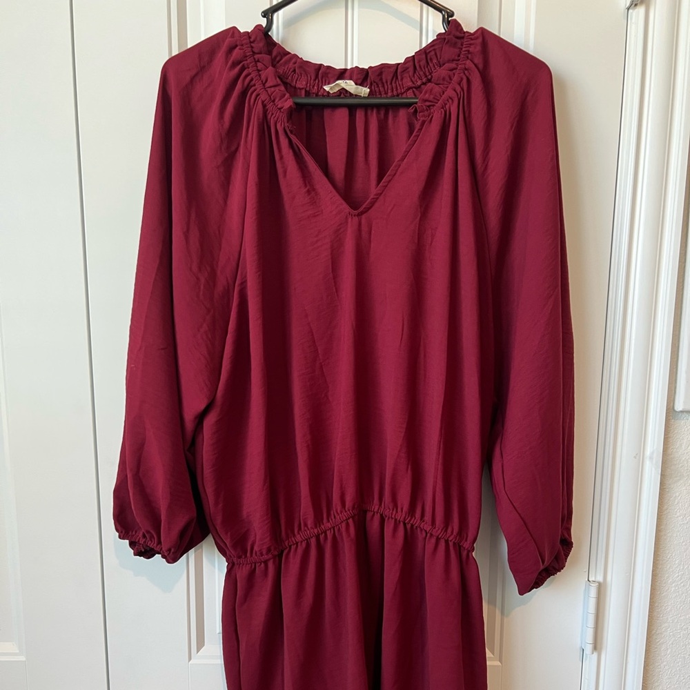 ee:some Elegant Burgundy Women's Dress